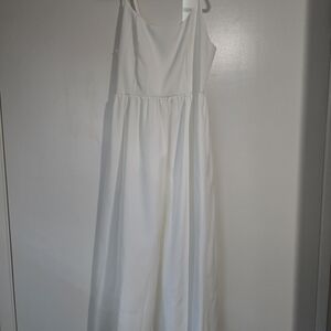 Simple White Slip Dress